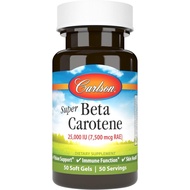 Carlson - Super Beta Carotene, 25000 IU (15 mg), Vitamin A as Beta Carotene, Bioavailable and Bioact
