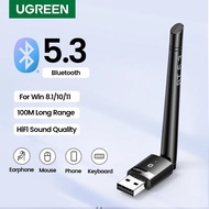 UGREEN USB Bluetooth 5.3 Adapter for PC Speaker Wireless Mouse Keyboard Music Audio Receiver Transmitter Bluetooth Dongle