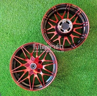 ล้อแม็ก (Racing HL) ขอบ 12 MSX Y10 สีแดง-ดำ