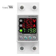 SVP719 Relay with 3 LED Displays, 63A Voltage Surge Protector, Limit Current Protection, Single Phas