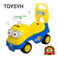 SYH Minion Race Kids Ride On Push Car For Toddler Baby Car