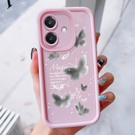 Case For OPPO A3 4G A3 Pro 5G A3X 4G A3X 5G A40 A60 5G Three-Color Butterfly Phone Silicone Shockpro
