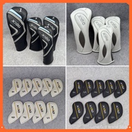 Golf Headcover PU Leather Waterproof Wood Iron Cover Set Golf Course Golfers Golf Accessories GP7B