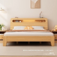 Double Bed for Rental Room1.5Home Use Single Manufacturer Direct Sale Economical Type1.8Solid Wood B