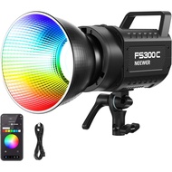 NEEWER FS300C 300W RGB COB LED Video Light with 36000lux/1m, APP/2.4G Control