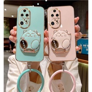 Casing Huawei P50 /P50 Pro /P40 /P40 Pro /P30 /P30 Pro /P30 Lite /P20 /P20 Pro Fashion Cat Bracket shockproof Phone Case Cover