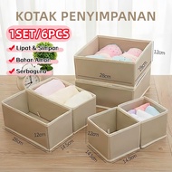 6pcs Storage Box/ 1set Storage Box Multipurpose Storage Box/ Organizer Cloth Cupboard Divider