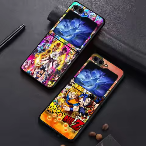 D-Dragon Ball Goku Case for Samsung Galaxy Flip3 Flip7 FE Flip4 Z Flip 7 6 5 4 3 Flip5 Flip6 Back Ph