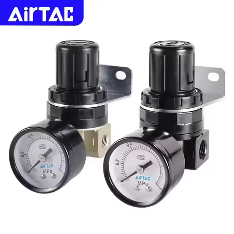 AIRTAC Original Pneumatic Pressure Regulating Regulator Valve SR200-06/08 SDR100-M5/06 SDR200-06/08