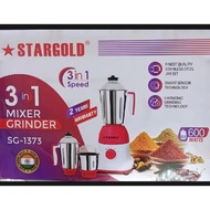Star gold Stainless Steel Blender 3 in 1 System, SG-1373 600w Cooper Motor bullet blander