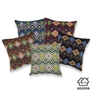 Socone Bohemian Throw Pillow Case 17x17" Retro Ethnic Style Thickening Soft Pillowcase