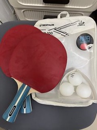 Decathlon KUIKMA 乒乓球拍連袋及乒乓球