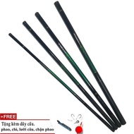 Single fishing rod, carbon hand fishing rod 2m7, 3m6,4m5,5m4