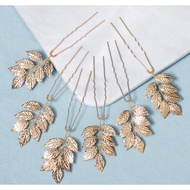 6 pcs TSK 6 DN leaf style hairpins