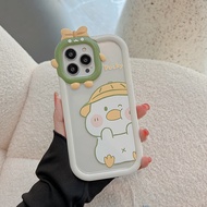 Cute Duck เคส สําหรับ Xiaomi Redmi Note 9S 10S 11S 12S 5G Note 12 11 10 9 Pro 12C 10 10C 9 9C 9i MI 13T Pro Poco M5S M2 Pro C55 Case TPU ซอฟท์เคส เคสโทรศัพท์มอนสเตอร์ตัวน้อย