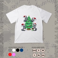 NTL6 Kaos Merry Christmas Natal Raccoon Anak &amp; Dewasa