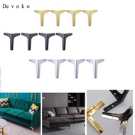 Devoko Furniture Legs, Set of 4 Modern Made Triangle Furniture Feet DIY Replacement for Cabinet Ward