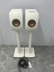 KEF LS50 Wireless 主動HiFi藍牙音箱 有原廠電線 過機線 遙控器。連腳架