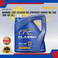 MANNOL 7501 CLASSIC HC SYNTHESE ENGINE OIL SAE 10W-40 (4L)