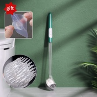 Silicone Toilet Brush With HolderCan Add Detergent Long Handled Toilet Cleaning Brush WC Cleaner Toi
