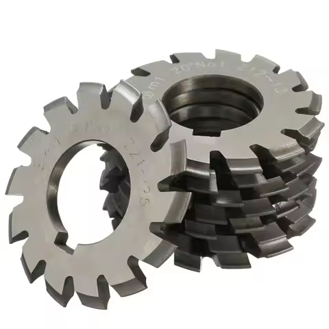 8PCS Set NO.1-NO.8 M1 M2 M3 M4 M5 M6 M2.5 M1.5 PA20 Degrees CNC HSS Module Gear Milling Cutter Invol