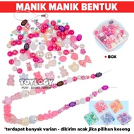 Mainan Edukasi Anak Perempuan Meronce Manik Manik DIY Gelang Kalung