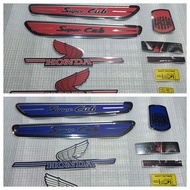 Honda Supercub Body Sticker Set With Warning/c50/c70/c90/c700