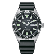 Citizen Promaster Marine Automatic Black Dial Rubber Analog Divers Watch NY0120-01E