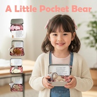 Adorable Pocket Companion Mini Plush Bear In Box, Perfect Anxiety Relief Gift For Kids & T6e5