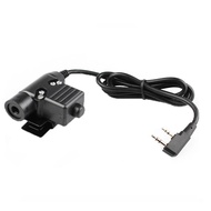 U94 PTT Cable Plug for Kenwood Z Tactical Bowman Elite II Headset HD01 HD02 Radio Headset, Earpiece 