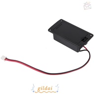 GILDAI ​Battery Holder ​, 9V Battery Compatible​ ​With 2-Pin Plug Wire​ ​Guitar Battery ​, ​Black Ba