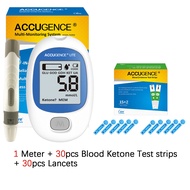 Complete 3in1 Test Kit. Blood Sugar, Blood Ketone, Uric Acid Multi-Monitoring System. With Blood glu