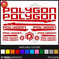 POLYGON Sticker Decal Vinyl for Mountain Bike/Road Bike