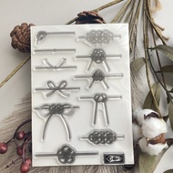 No. 33 Japanese Style Conclusion Seal Moodtape Silicone Transparent Handbook Supplies Crystal Creati