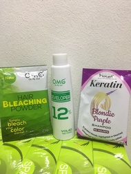 OMG bleaching set w/ monea purple shampoo