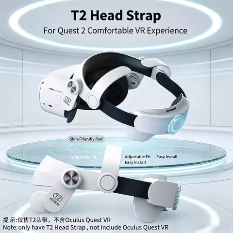 Head Strap For Oculus Quest 2 VR Glasses FIITVR T2 Adjustable Improve Comfort Halo Elite Strap For Q