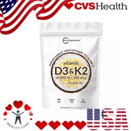 Micro Ingredients Vitamin D3 K2 Supplement 180 Softgels