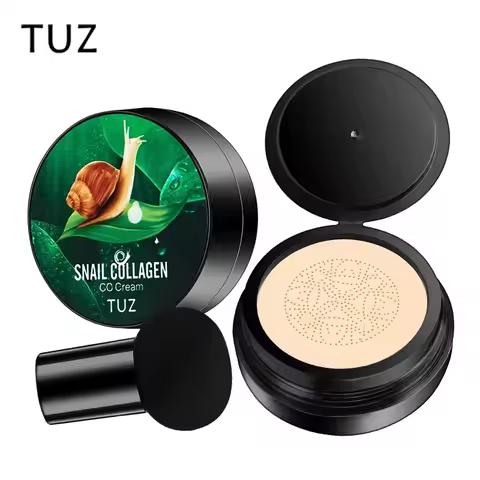 Snail Collagen BB Cream Mushroom Head Air Cushion Foundation CC CreamLiquid Concealer Brightening Oi