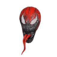 Halloween Venom Cosplay Red Carnage Realistic Latex Mask Horror Party Costume Props Accessories