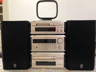 （經典絕版 音響Hi-Fi組合系列）原裝罕有 山葉牌 Yamaha日本製造 Yamaha natural sound （1/ 最底層minidisc Recorder MDX-E100 CD盤機 2/