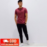 (bisa cod) baju kaos pria polos model kancing cowok keren viral kasual