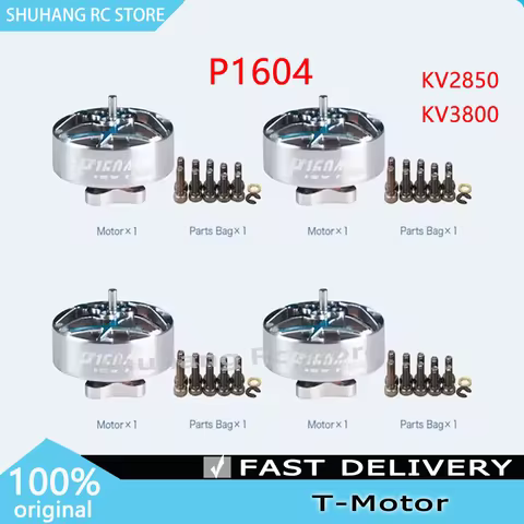 T-MOTOR P1604 KV2850 6S/KV3800 4S Brushless Motor 2mm Shaft Diameter 9*9mm Holes For RC FPV Freestyl
