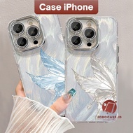 Feather Hologram Case iPhone 16 13 12 11 PRO MAX 14 15 PLUS Aesthetic Butterfly 02