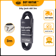 Dây tín hiệu kết nối guitar và ampli dài 3m dây line jack 6li5 Phụ kiện guitar giá tốt Duy Gui