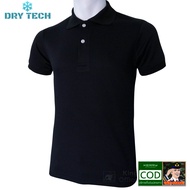 เสื้อโปโล  POLO สีดำ ผลิตจาก ผ้าดรายเทค Dry Tech ของแท้