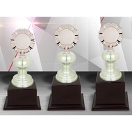 WS6011 Exclusive White Silver Trophy | WS6011 Piala Pusingan Eksklusif