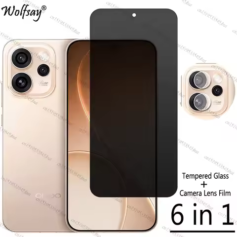Privacy Screen Protector For Oppo Reno 15 Pro Anti-Spy Tempered Glass Oppo Reno 15 Pro Camera Glass 