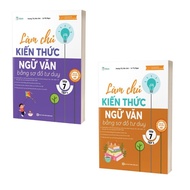 Book - Combo Mastering Literature Knowledge Mind Map Grade 7 - Volume 1 Volume 2 Optional Odds [Viet
