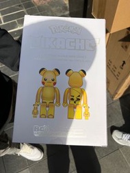 Be@rbrick bearbrick 比卡超 pikachu 電鍍 400+100% & 1000%