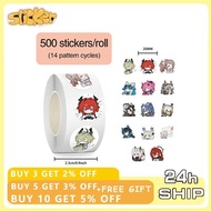 500pcs/Roll Cartoon Game ‌Arknights Endfield‌ Sticker DIY Scrapbooking Phone Laptop Sealing Sticker